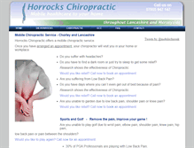 Tablet Screenshot of horrockschiropractic.com